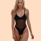 Maqesia Gennemsigtig Sol Bikini Til Strandgæster Uden Striber