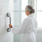 Secure Suction Shower Grab Bar for Safe Bathroom Support