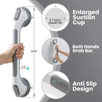 Secure Suction Shower Grab Bar for Safe Bathroom Support