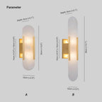 Nástěnná lampa Lunara Alabaster s jemným teplým světlem