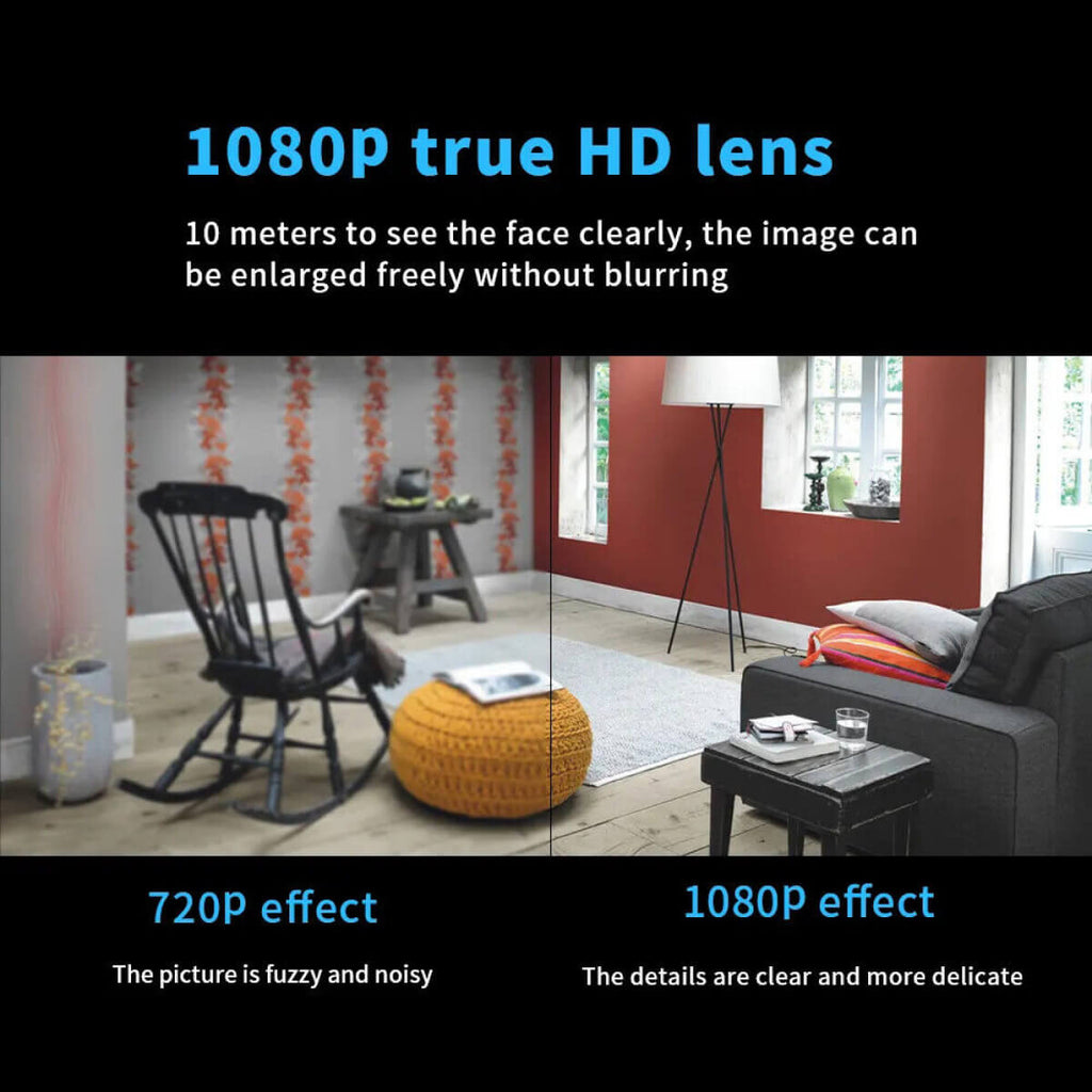 Mini telecamera NovaGuard 1080P con WiFi impermeabile e visione notturna a 160 gradi