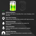 Waterproof GPS Tracker For Cars With Real Time Tracking And Voice Activation 5000mAh