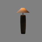 Lampă de podea Rookhaven din lemn reciclat și lumină caldă