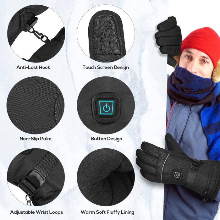 Gants ThermaGrip Unisex Chauffants pour Temps Hivernal