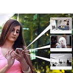 1080P trådlös kamera för livevisning för inomhushemssäkerhet