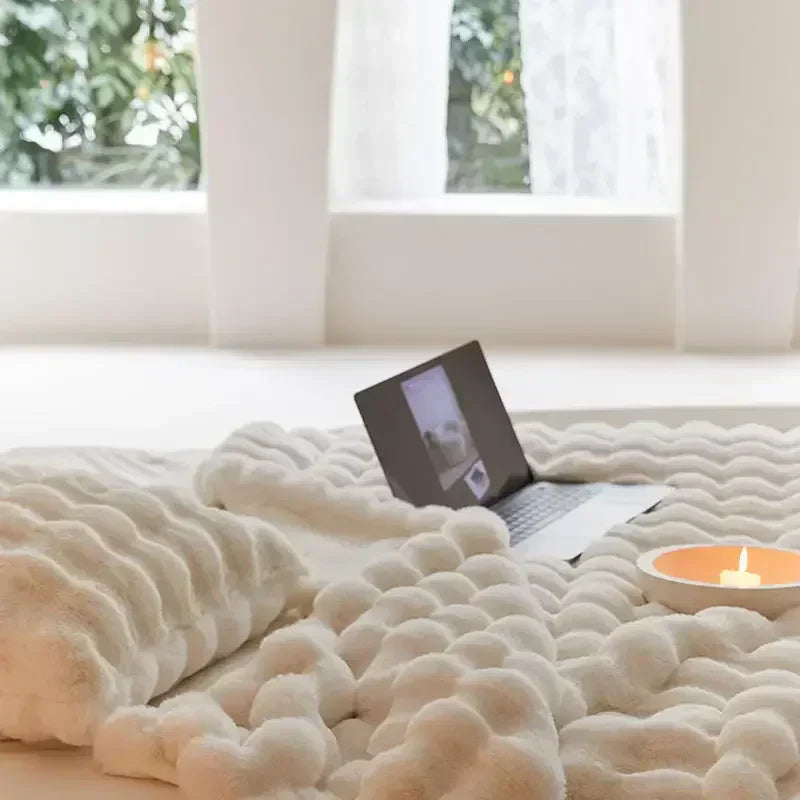 GlacierWeave Ultra Soft Wool Throw For Cold Nights