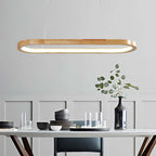 Lámpara colgante LED LumaWood con acabado en madera y sutiles detalles metálicos