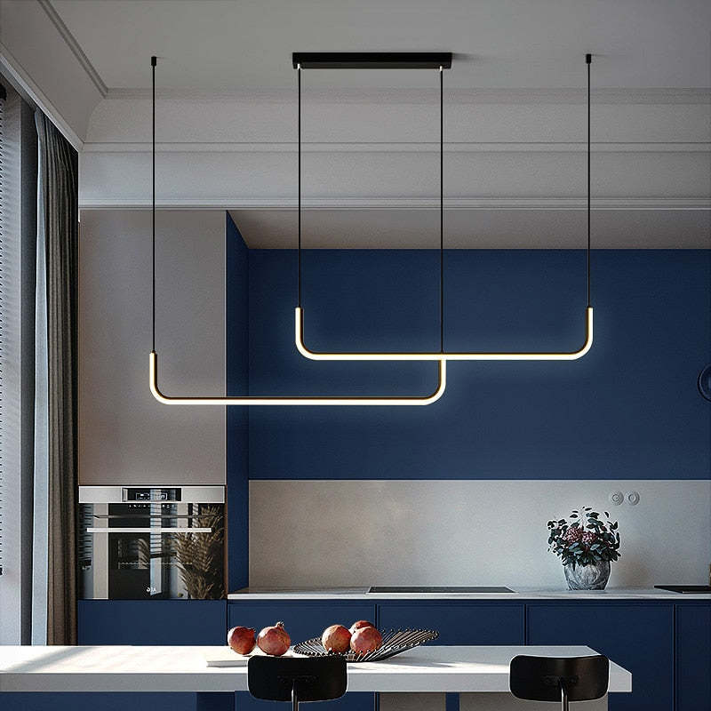 Závěsné LED světlo EdgeGlow s kovovou konstrukcí a silikonovým povrchem