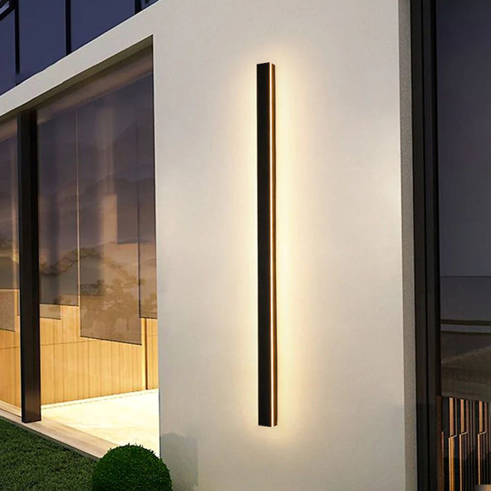 Nyx Black LED Finish Edition Linear Wall Light Outdoor
