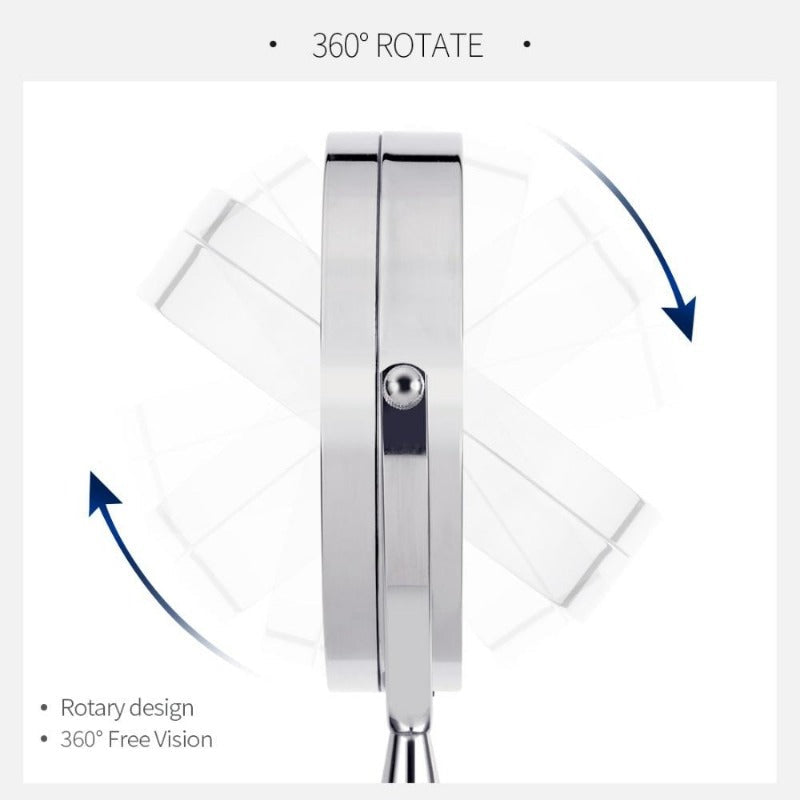 Beleuchteter Schminkspiegel mit doppelt verstellbarem Arm für das tägliche Make-up