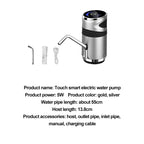 Rechargeable Water Bottle Pump With Child Lock One-Touch Operation