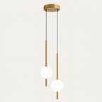 Lyra Adjustable LED Pendant Light With Glass Shade For Kitchen Areas