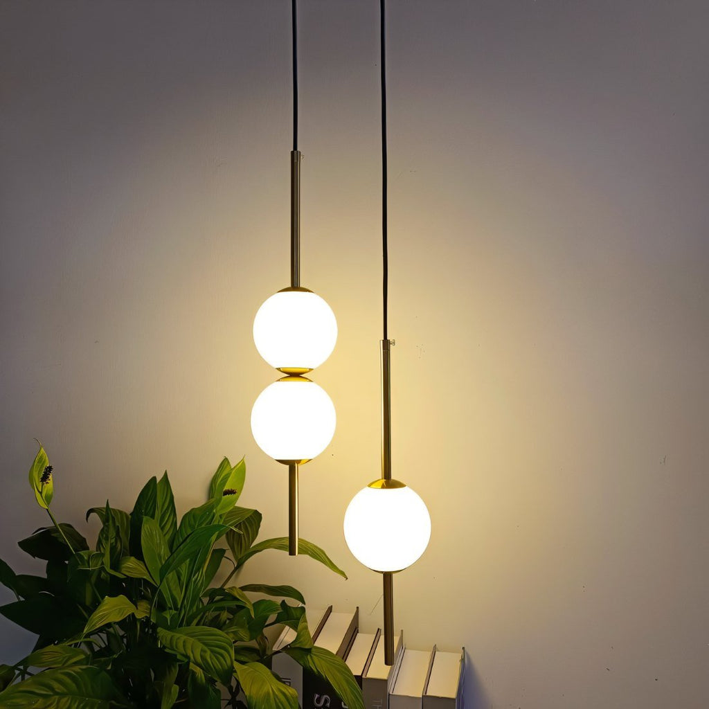 Marven Pendant Light With Nordic Glass Ball For Modern Rooms