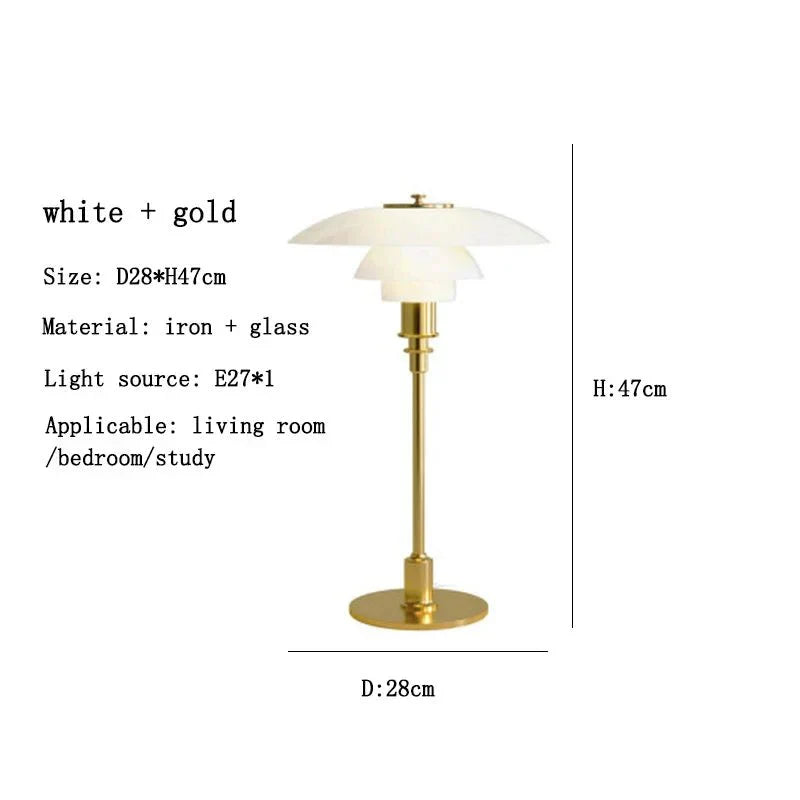 Lampa biurkowa Asterin Art Deco z wyrazistym geometrycznym motywem
