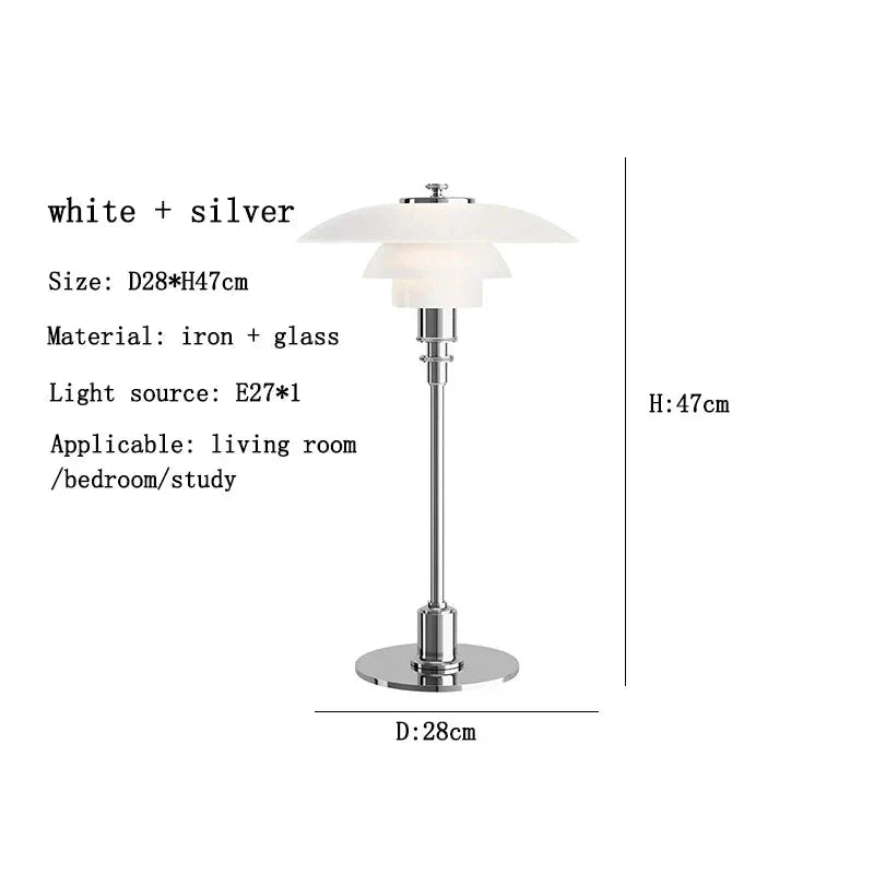 Lampa biurkowa Asterin Art Deco z wyrazistym geometrycznym motywem