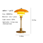 Lampa biurkowa Asterin Art Deco z wyrazistym geometrycznym motywem