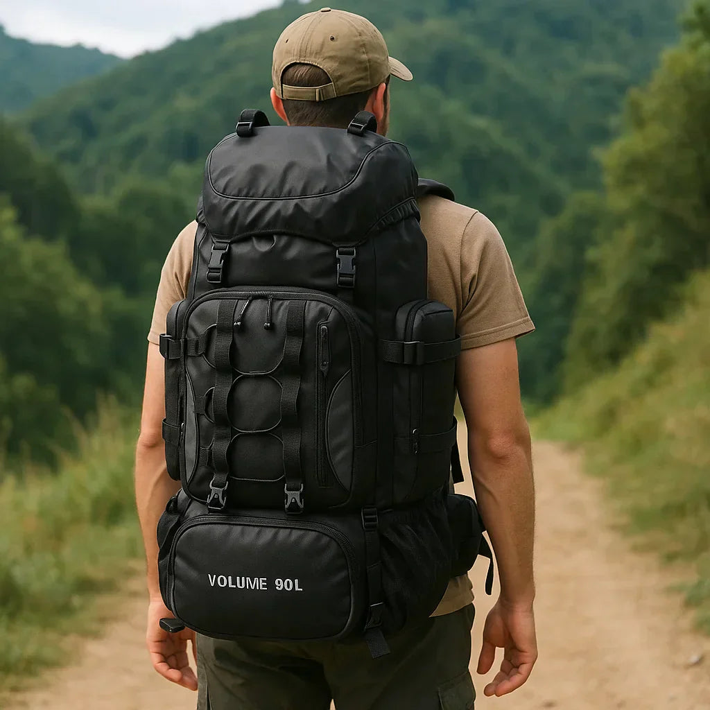 سلسلة حقيبة الظهر للمشي TrekLine Ultralight 90 لتر مقاومة للماء