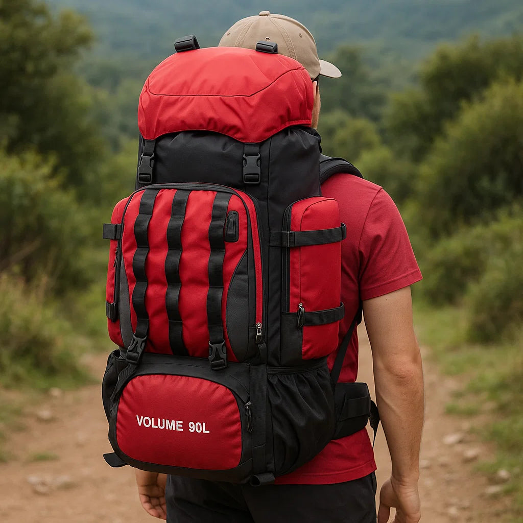 سلسلة حقيبة الظهر للمشي TrekLine Ultralight 90 لتر مقاومة للماء