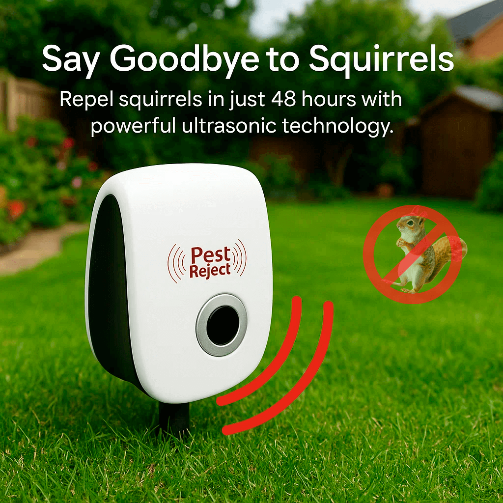 VerduraGuard Outdoor Ultrasonic Repeller For Gardens And Lawns