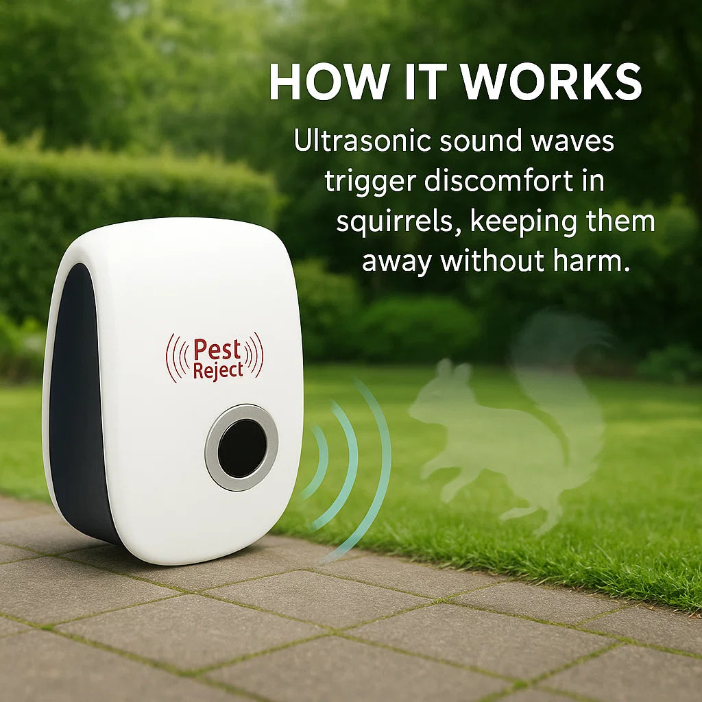 VerduraGuard Outdoor Ultrasonic Repeller For Gardens And Lawns