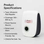 VerduraGuard Outdoor Ultrasonic Repeller For Gardens And Lawns