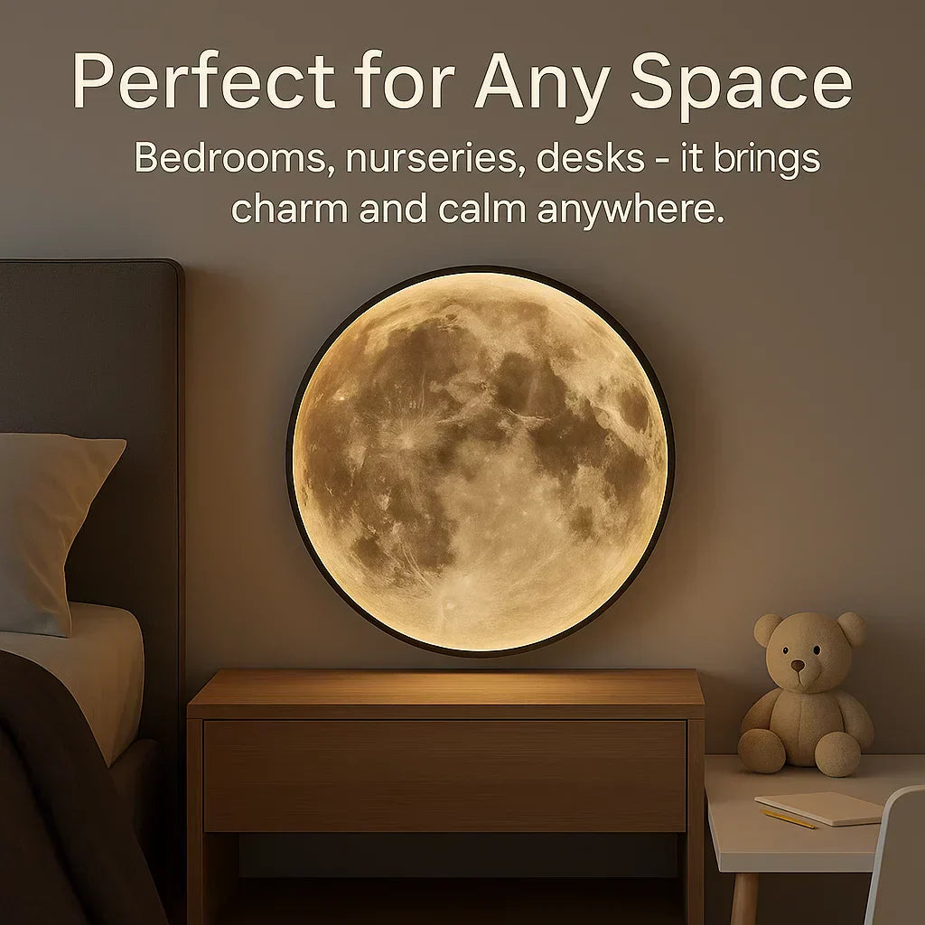 Lampa LED NovaLume Moon Glow z ściemniaczem do miękkiej, przytulnej atmosfery w sypialni