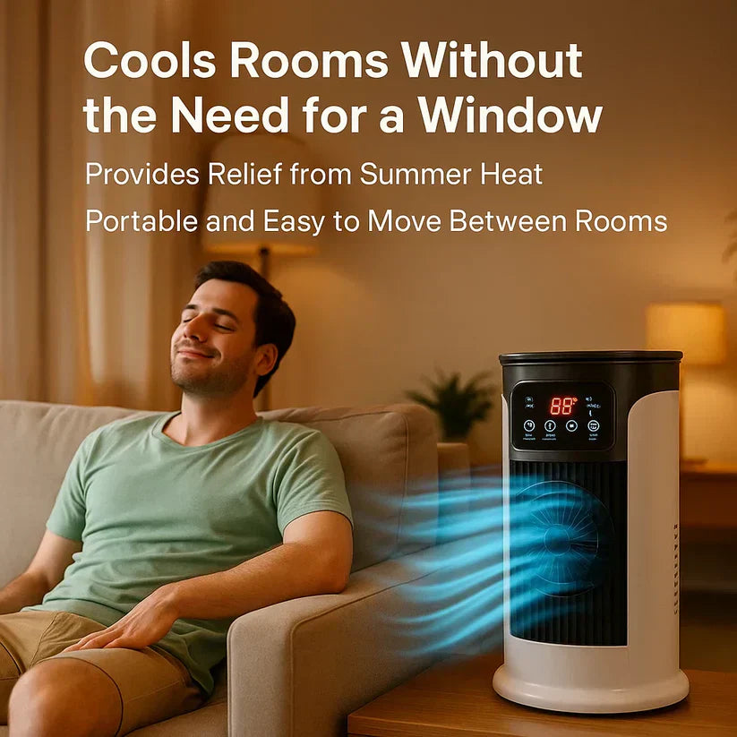 Climatiseur portable sans fenêtre Lyra à haute efficacité énergétique pour chambres universitaires
