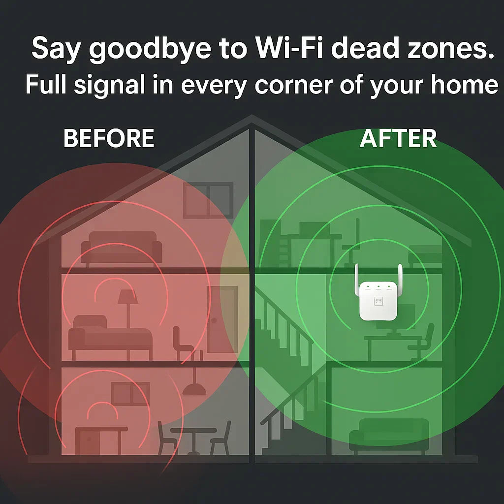 AeroLink Ultra Dual-Band WiFi Extender For Home Use And Garden