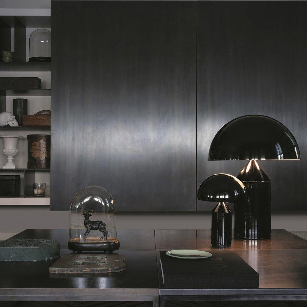 Atollo Lunaro Sculptural Metal Lamp in Classic Italian Style