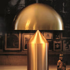 Atollo Lunaro Sculptural Metal Lamp in Classic Italian Style