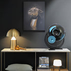 Atollo Lunaro Sculptural Metal Lamp in Classic Italian Style
