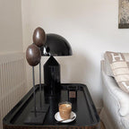 Atollo Lunaro Sculptural Metal Lamp in Classic Italian Style