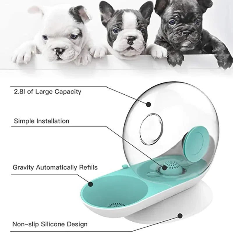 2.8L Fresh Flow Pet Water Fountain For Cats And Dogs