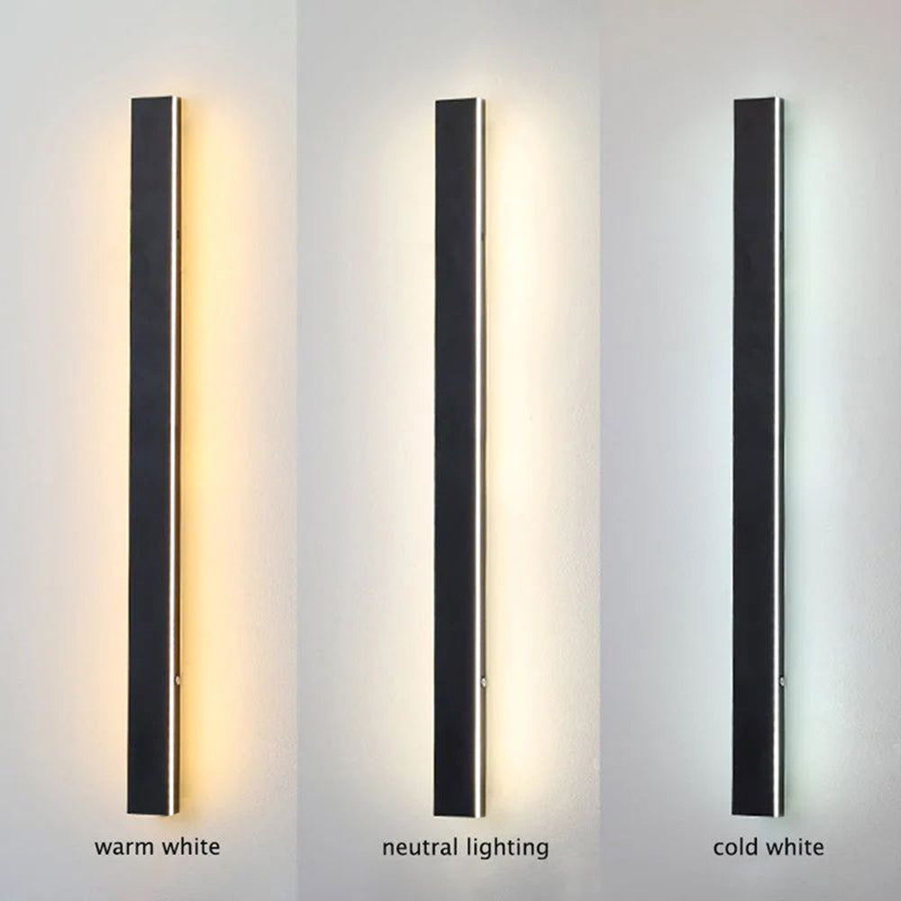Nyx Black LED Finish Edition Linear Wall Light Outdoor