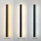 Nyx Black LED Finish Edition Linear Wall Light Outdoor