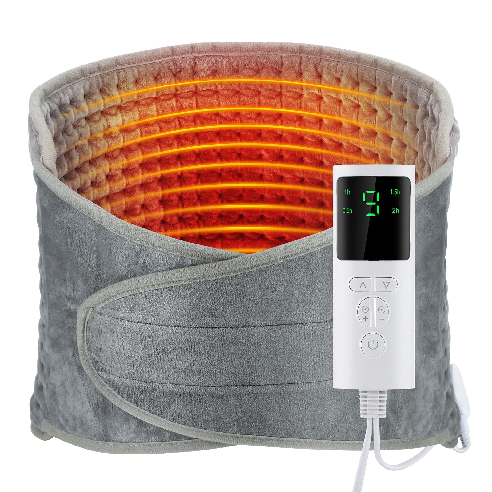 Body Worn Heating Pad For Back Comfort With Adjustable Heat And Timer
