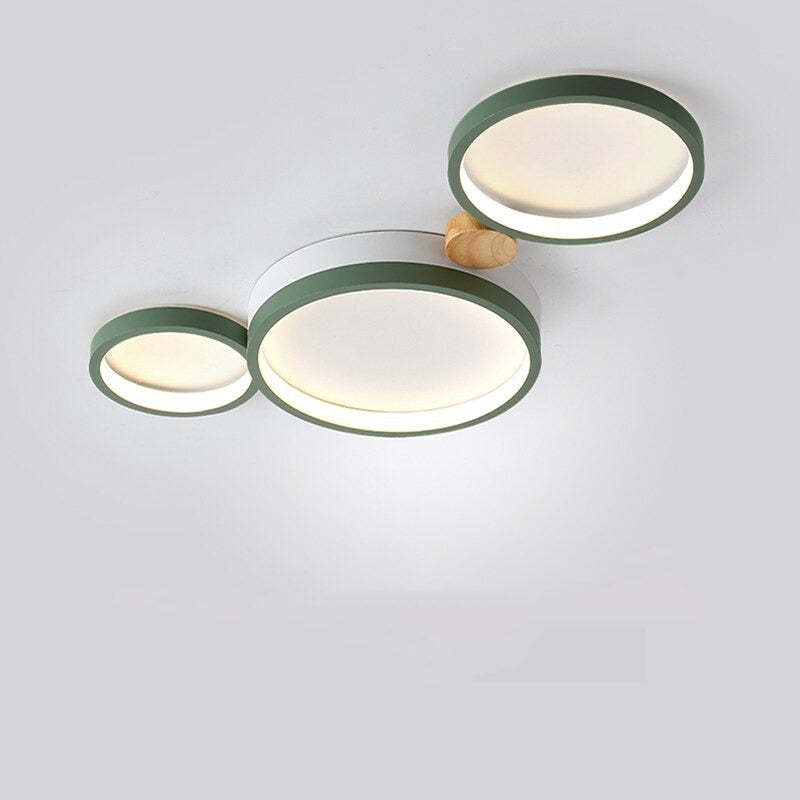 NovaLumen White Gray Metal Ceiling Light Modern Decor