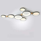 NovaLumen White Gray Metal Ceiling Light Modern Decor