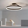 Luce da soffitto LumaAura Radiant in tono oro per soggiorni