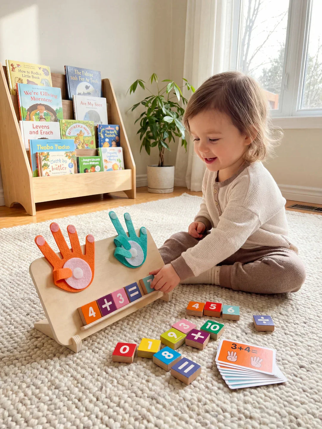 Montessori Wooden Baby and Toddler Math Board