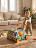 Musical Wooden Baby Walker Truck with Xylophone