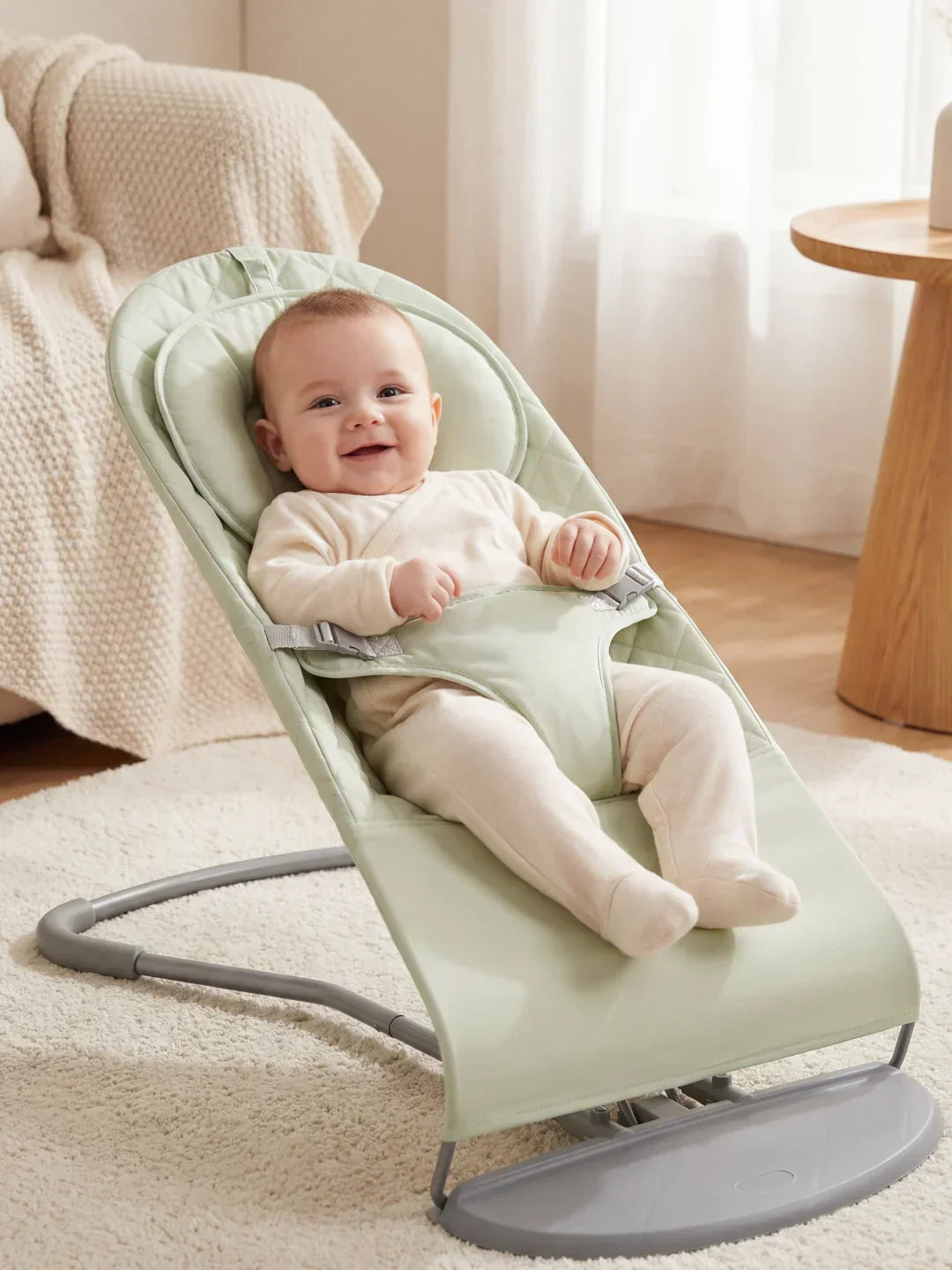 Foldable Ergonomic Baby Bouncer Seat