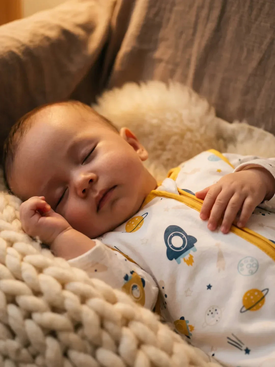 Ultra-Soft Cotton Baby Sleeping Bag with 2-Way Zip