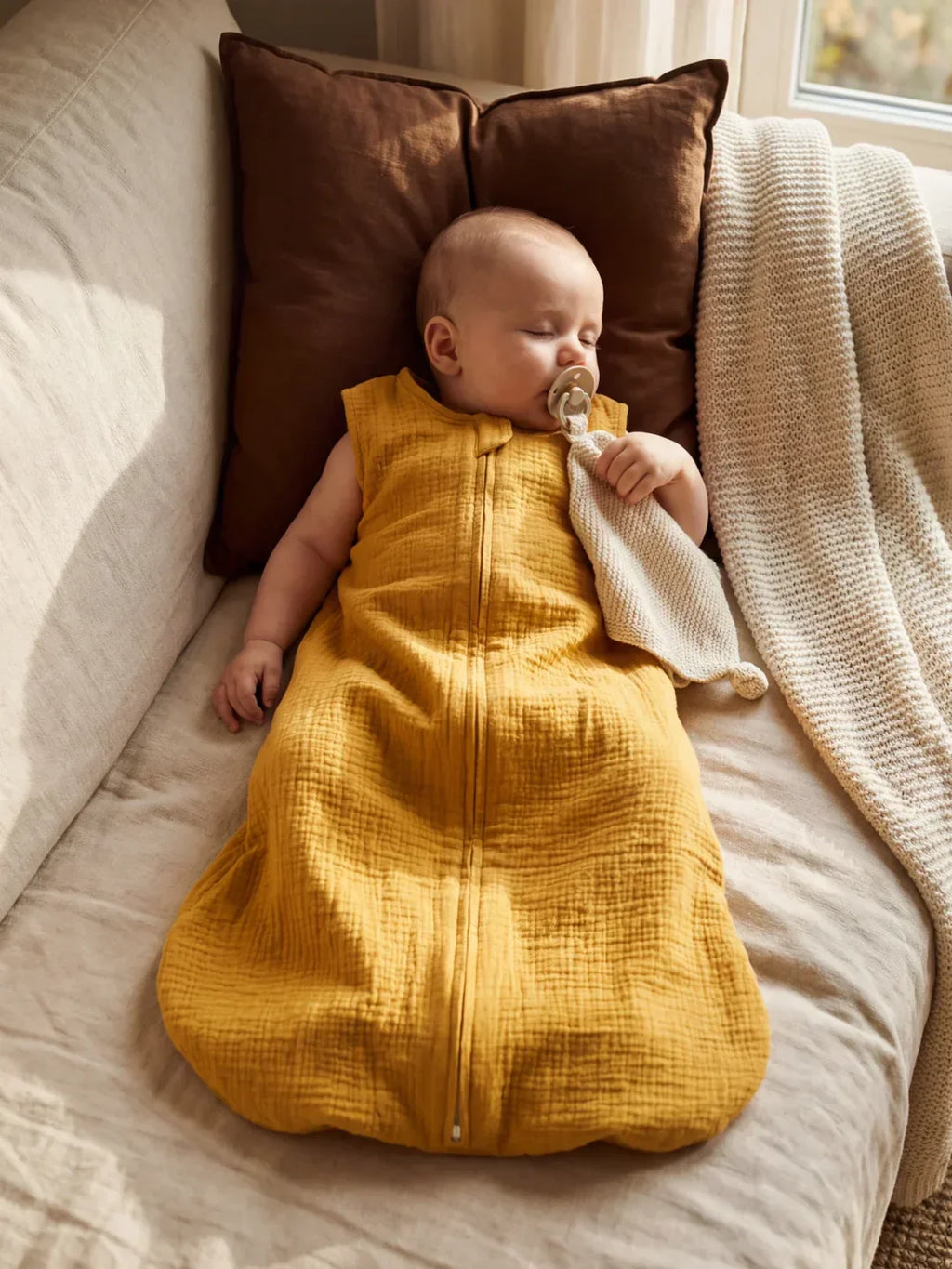 Breathable Cotton Gauze Summer Baby Sleep Sack