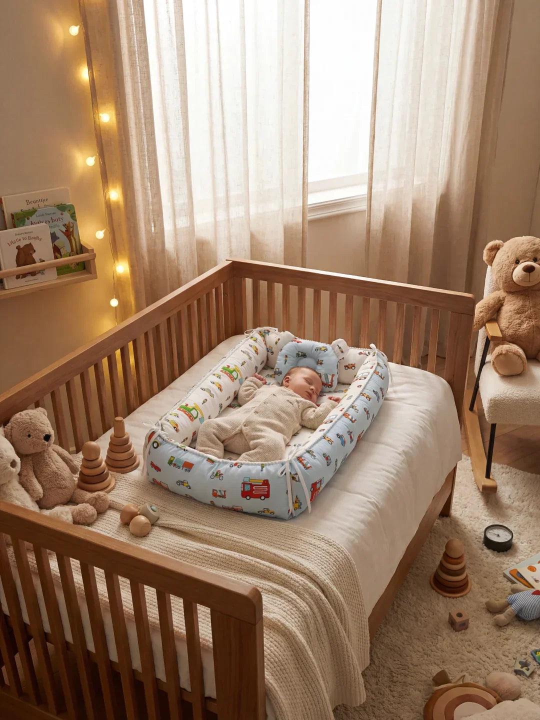Extra-Long Baby Sleep Pod with Cervical Pillow
