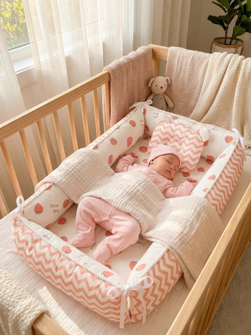 Extra-Long Baby Sleep Pod with Cervical Pillow