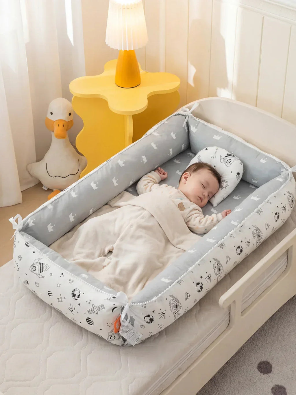 Extra-Long Baby Sleep Pod with Cervical Pillow
