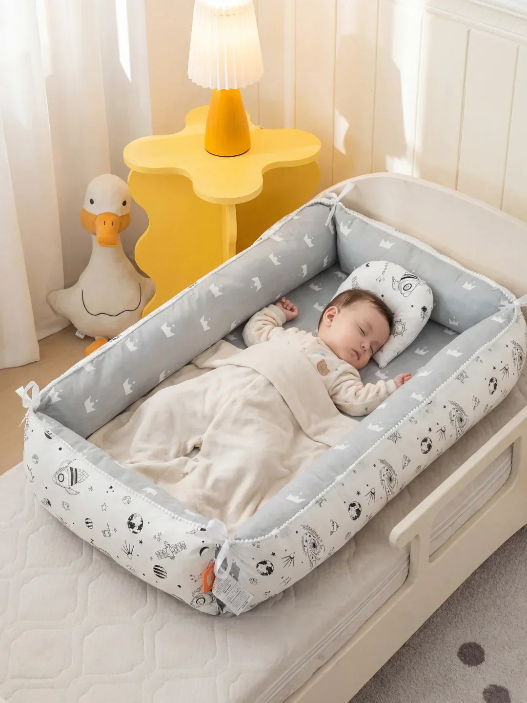 Extra-Long Baby Sleep Pod with Cervical Pillow