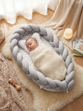 Breathable Bionic Baby Nest with Braided Bumper