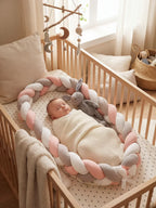 Breathable Bionic Baby Nest with Braided Bumper
